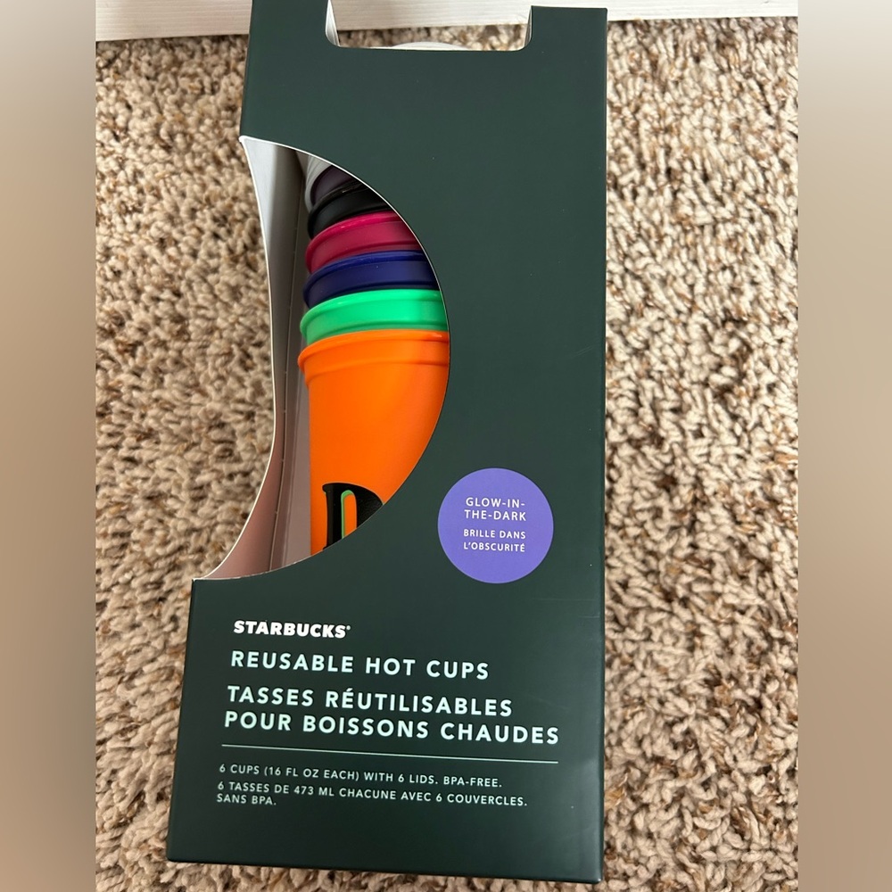 New Starbucks Reusable Hot Cups-6 Halloween Cups